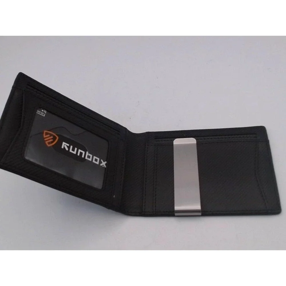 Runbox - Wallet with Clip, Black, BRAND NEW IN BOX